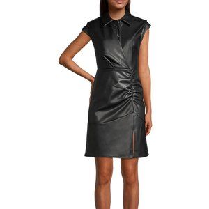 NWT MILLY MAXWELL VEGAN LEATHER DRESS